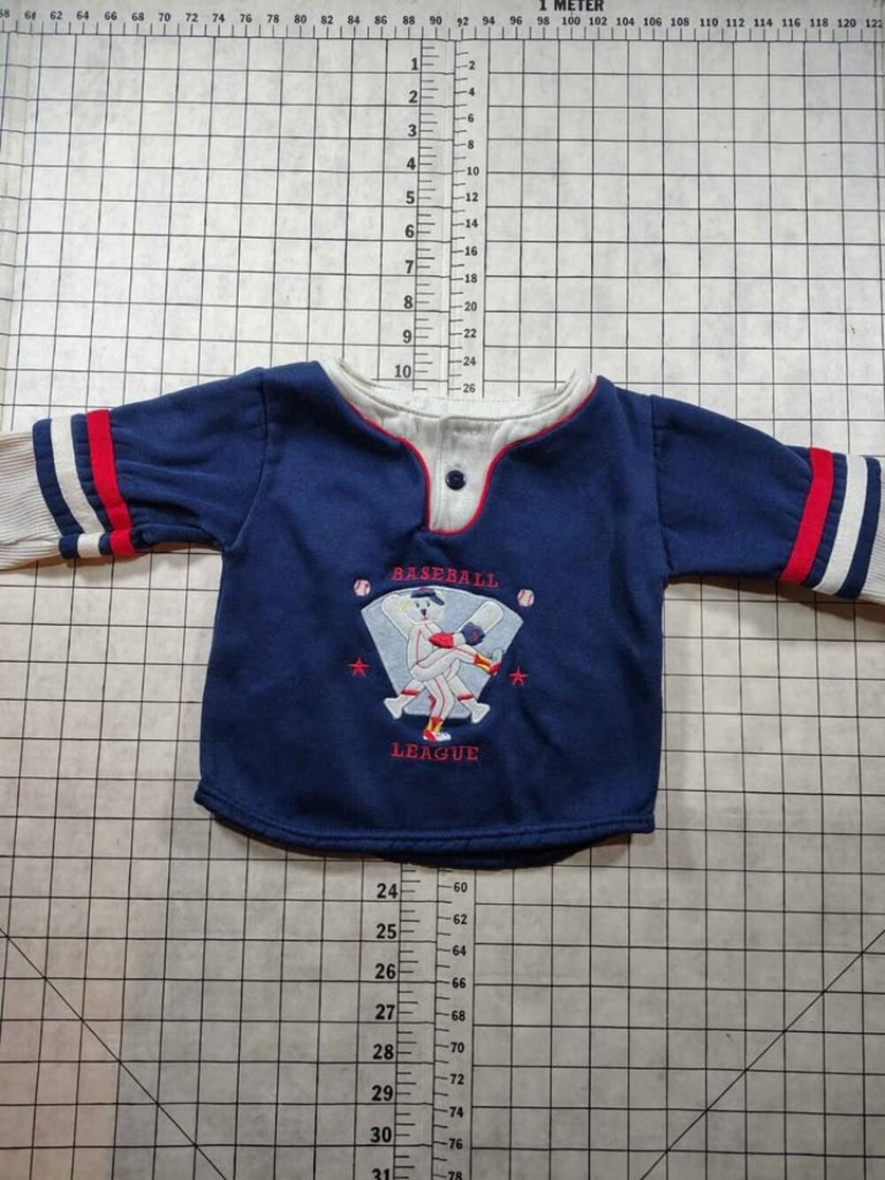 Vintage Toddler 3T Baseball League Shirt